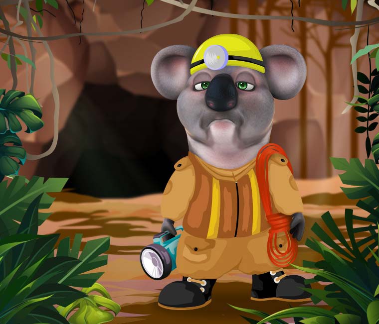 Kev the Koala going caving