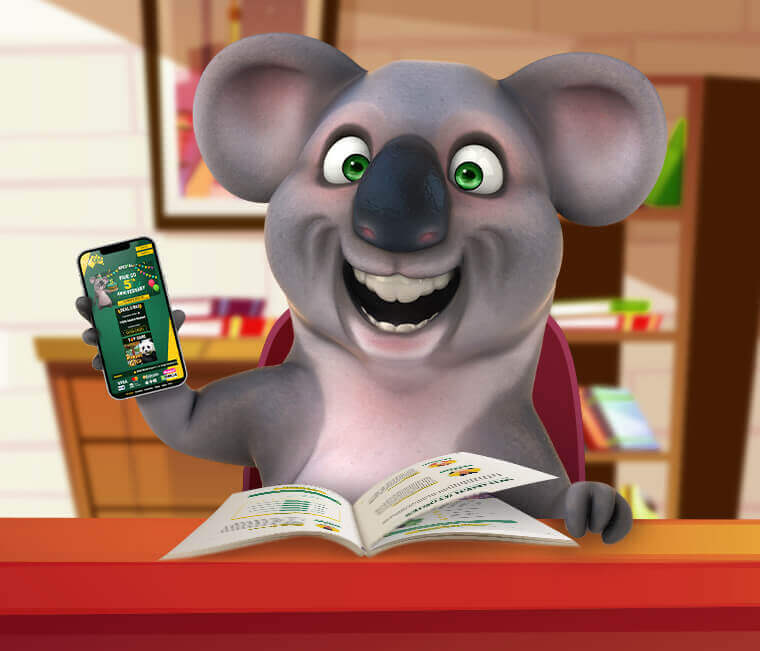 Kev the Koala using Bitcoin