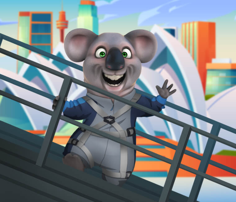 Kev’s climbing the Sydney Harbour Bridge!…